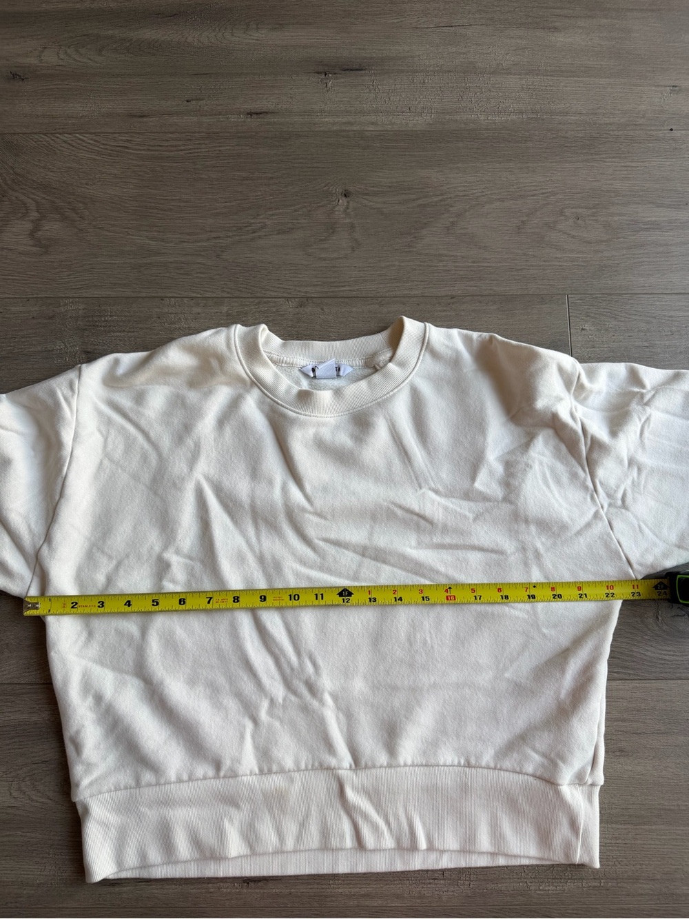 Athleta Retroplush Revive Crewneck Sweatshirt - cream - size medium - Picture 3 of 4